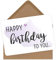 OWLBOOK Grußkarte Happy Birthday Geschenkkarte mit Briefumschlag Geschenke Geschenkideen für Frauen zum Geburtstag