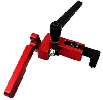 Laecabv 600mm 75 Typ T-Nut Aluminium Holzbearbeitung Backer Tischkreissäge Für Holzbearbeitung Werkbank DIY Modifikation für Zaun 75mm Höhe mit T-Schienen (Limiter, Silber)