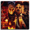 MJ_ART Holloween Horrer Movie Michael Myers vs Jason Voorhees vs Freddy Krueger Poster, Wanddekoration, für Schlafzimmer, Wohnzimmer, Ölgemälde, Leinwanddrucke-318 (gerahmt, 30,5 x 30,5 cm)