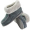 Mammoth Bequeme Hausschuhe für Damen aus echtem Lammfell weiche kuschelige Lammfellschuhe mit weichem Fell warme Moderne Hausschuhe atmungsaktiv (Grey, 41)