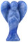 Nupuyai 7.3cm Edelstein Engel Figur Stein Schutzengel Figur Deko Jade Taschenengel Glücksbringer für Liebe（Blauer Aventurin）