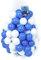Straame Playballs, Soft Pit Balls for Kids, Small Colourful Plastic Balls, Crush Proof, No Sharp Edges, Toxic Free, Baby Approved Playball Set (Blue and White, 100 pcs)