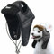 ITODA Mütze Hund Trappermütze Winter Hundemütze mit Ohrlöchern Fliegermütze Haustier Wintermütze Verstellbar Hundecap PU Leder Hundehut Warm Windschutz Haustiermütze Outdoor Fellmütze Welpen Katze