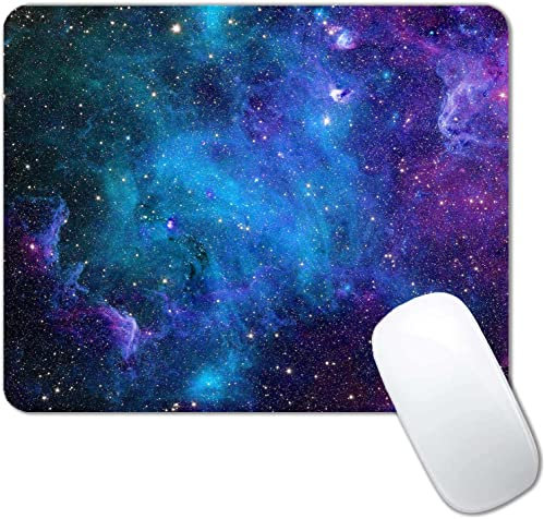 Gaming Mouse Pad,Galaxy Stars Mouse Pad,Mouse Mat Square Waterproof Mouse Pad Non-Slip Rubber Base Mousepad for Office Laptop, 9.5x7.9x0.12 Inch