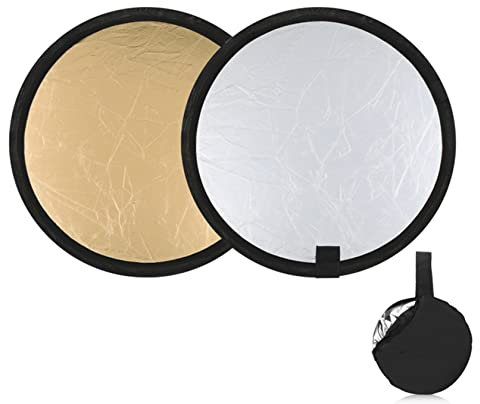 Hensych 30cm 2 in 1 Silber Gold Falten Foto Studio Reflektortafel