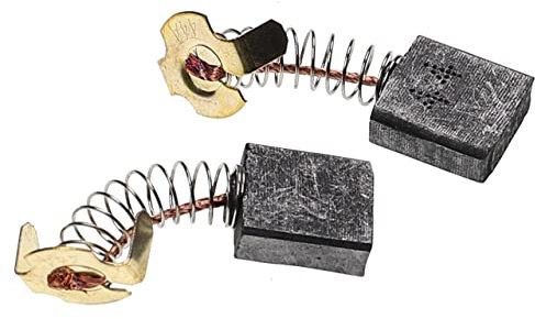 vhbw 2x escobilla 7 x 17 x 17 mm Compatible con Hitachi C10FR, C10RA2, C10FC, C10FCB, CB75F, CC12Y, C12FA, C15FB herramientas + resorte