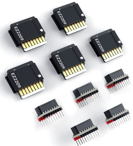 BIGTREETECH EZ2209 Schrittmotortreiber 5 Stück, Stepstick Mute EZ2209 mit Treiberadapter, kompatibel mit SKR 3/SKR V1.4 Turbo/Octopus 3D-Drucker-Controller-Hauptplatinen