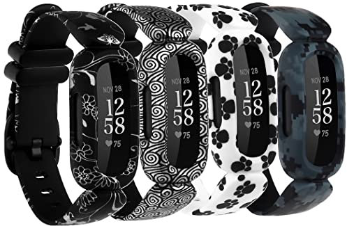 Tyeyober Kompatibel mit Fitbit Ace 3 Kids Armband, Ace 3 Ersatzarmband Watch Band Strap Wechselbänder für Kinder,Sportuhrenarmband Jungen Mädchen