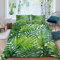 ALABOW Palmenblätter Bettwäsche Set 135x200 cm 2teilig mit Reißverschluss Weiche und Angenehme Schlafkomfort Microfaser Bettbezug Tropisch Dschungel Pflanzen Kinderbettwäsche mit Kissenbezug 80x80