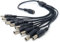DRUT 5.5mm to 2.1mm DC Power Splitter Lead Adapter 12V PSU to LED, CCTV Camera Cable (9 Way)