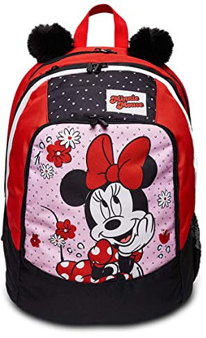 Seven Rucksack, Schulranzen für Grundschule, ab 1. Klasse, Geräumige Schultasche für Mädchen und Jungen, MINNIE MOUSE