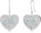 Opal Keltische Ohrringe 925 Sterling Silber Keltische Herz Ohrringe Hängend Opal Ohrhänger Irischer Keltischer Schmuck Geschenke für Frauen Mädchen