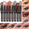 8PCS Lidschatten Stift Set, Schimmer und neutrale braune metallische Creme Lidschatten-Stift Crayon,Wasserfest & Langanhaltender Augenaufheller Highlighter Makeup Lidschattenstift Buntstift (B)