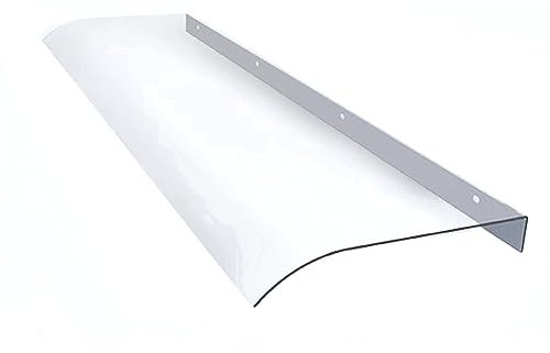 KDDFN Transparente Vordach für Haustür,Moderne PC Pultbogenvordach,UV-Schutz Vordach Türdach,Regenschutz Markise,Türüberdachung,für Outdoor Garten Terrasse,Anpassbar (40x70cm/16 x28)