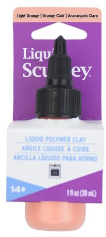 Liquid Sculpey® Liquid Polymer Oven-Bake Clay, Light Orange, 1 oz. Bottle, Non Toxic