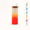 Velesas® 1, 4, 7 Stück 500ml Gläser mit Trinkhalm | Cocktailgläser Set | Longdrink Cocktail | Gin Tonic Wasser | Longdrinkgläser | Trinkglas Wasserglas | Glas Smoothie | Dessert (Orange, 1 Stück)