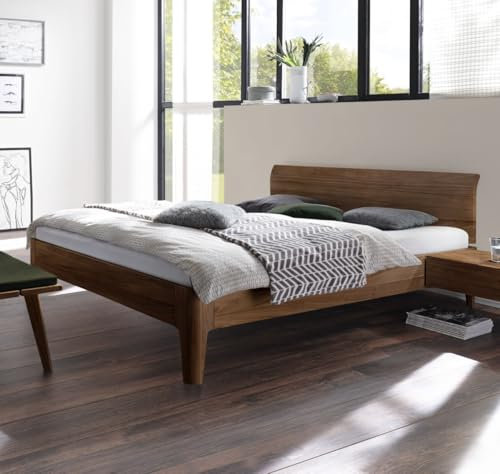 Hasena Komfortbett Xyvola 30 extra hoch Nussbaum 140x200