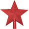 20CM Red Star Tree Topper Christmas Tree Decoration Glitter Tree Top Mini Star Christmas Tree Topper Treetop for Christmas Tree Ornaments