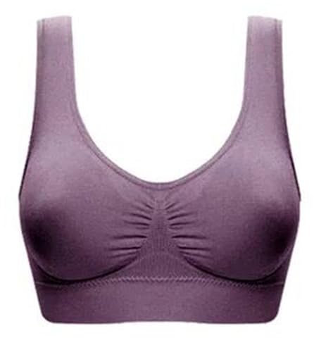 Reggiseno Ultra Sottile da 3 Paia, Reggiseno Sportivo da Donna, Colore Coppa, Taglia Grande Reggiseno Up Imbottito Invisibile Donna Microfibra (Grey, XXXXL)