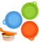 2 Packs Can Lids for Tins,Silicone Pet Tin Covers Lids,Food Tin Lids, Tin Covers for Dog Cat Food,Can Tops Covers,Silicone Can Covers,Tin Can Covers Lids,Can Caps(Orange, Green)