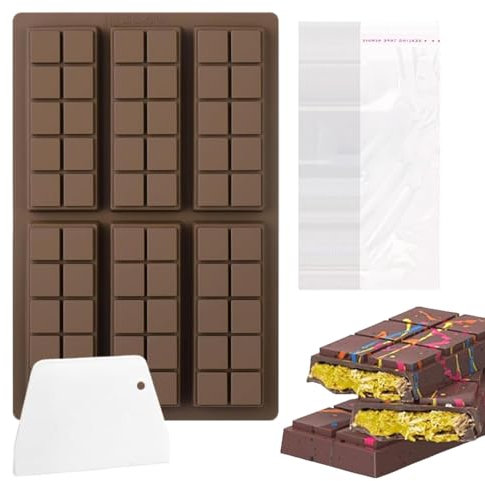 Moule À Chocolat En Silicone, Moules Pour Barres De Céréales, Moules À Tablette De Chocolat Profonds, Anti-adhésif Moule À Chocolat, Moules À Barres De Chocolat En Silicone Pour Truffe, painn, Muffin