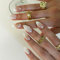Kotkiddy Lot de 24 faux ongles en gel à coller sur les ongles en acrylique - Blanc brillant