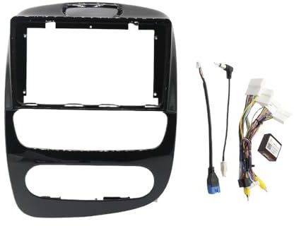 9-Zoll-Autorahmen-Blendenadapter Canbus-Box-Decoder Android Radio Audio Dash Fitting Panel Kit/Passend for Renault Clio 4 2012-2021 Autoradio Radioblende Doppel,Autoradio-Rahmen(A Frame Cable Canbus