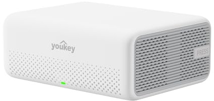 youkey Hub H310, No Monthly Fee, Surveillance Video Recording Hub with Advanced Encryption, AI Facial Recognition, Cross-Camera Tracking, 16GB Built-in Storage, 16TB Expandable, 2.4G WiFi/Ethernet