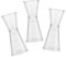 Healifty 3 Pièces Jigger Plastique Mesure Double Tasses à Mesurer Transparentes pour Cocktails et Bar Outils pour Barmen et