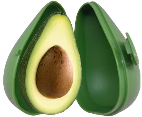 Zhliuqo Avocado Vorratsdosen, 9x9x12,7cm Avocado-Aufbewahrungsbehälter, | Wiederverwendbarer Avocado-Behälter, Obsts-Aufbewahrungsbox, BehäLter FüR Avokado, Sie Ihre S Tagelang