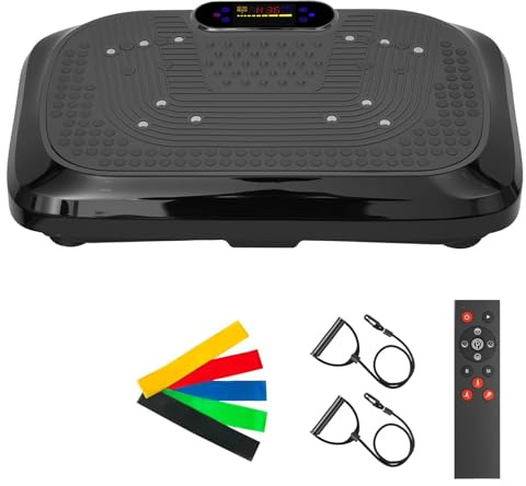Vibration Plate Exercise Machine for Home Use,500lbs Weight Capacity | 10 Modes 200 Speeds Large Platform Vibration Plates for Weight Loss,Full Body Workout,Shake Board for Gym Home Office