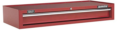Sealey Ap41119 Add-On Chest 1 Drawer with Ball Bearing Runners Heavy-Duty- Red