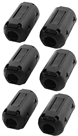 sourcing map 6,9 mm Durchmesser, USB-Kabel zur Geräuschunterdrückung, Ferritkern, mit Magnet