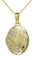 HausderHerzen.de Medaillon 333 Gold Oval Anhänger+Kette