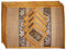 CCcollections Handgewebte Tischsets und Untersetzer aus Korbgeflecht Alternative zu Kunststoff hitzebeständig leicht zu reinigen perfekt für die Esstischdekoration (Mittleres Helles Gold)