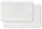 WohnDirect Premium Premium Badematten Set 2tlg. • Badvorleger Duschmatte • rutschfest & Waschbar • Badteppich, Badezimmerteppich Set Weiss • 2er Set (50x80cm + 60x100cm)