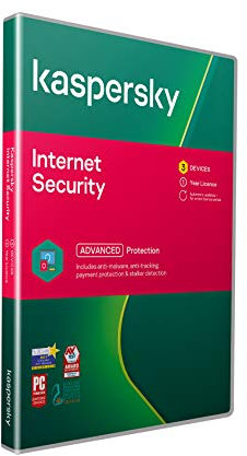 Kaspersky Internet Security 2018 | 3 Devices | 1 Year | PC/Mac/Android - Aktivierungscode in Standardverpackung