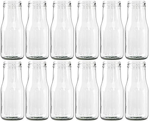 Glasfläschchen im Landhausstil Flasche Vase Tischvasen Glasflaschen Dekoflaschen Väschen Vasen Glasvasen (12)
