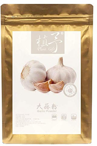 Plant Gift 100% Pure Garlic Powder 蒜头粉 Natural Powder, Great Flavor for Smoothie, Healthy Spice, Adds Flavor and Taste Cookies and Beverages, Non-GMO Powder, No Filler, No additives 100G/3.25oz