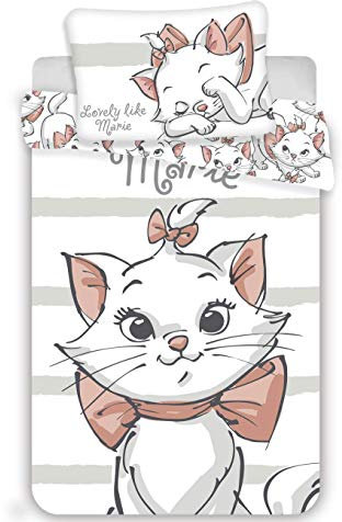 Marie Aristocats Baby Bettwäsche-Set 100x135 + 40x60cm Baby Baumwolle