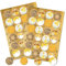 Honig-Aufkleber, 48er Set: Runde Sticker für Honiggläser & Geschenke, Honigetiketten zum Beschriften & Selbst Gestalten, Klebeetiketten, Selbstklebend, Kraftpapier-Optik, Honigaufkleber Imker, Ø 4 cm