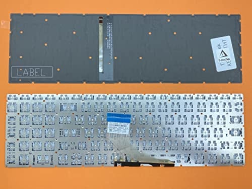T-ProTek DE-Tastatur Keyboard Silber mit Beleuchtung kompatibel für HP 15-da2420ng