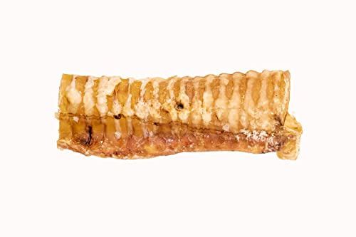 Doodles Deli Air Dried Beef Trachea Natural Dog Chews, 15 cm, 1 kg | 100% Beef Dog Treat, Naturally High in Chondroitin & Glucosamine, Promotes Healthy Joints