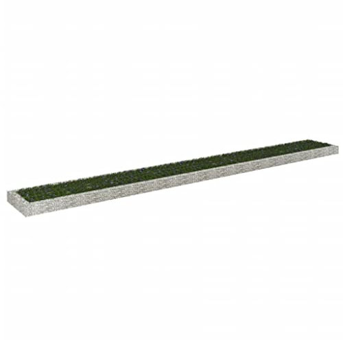 vidaXL Gabionen-Hochbeet Verzinkter Stahl 800x100x20 cm