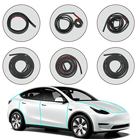 KUNIST for Tesla Model Y Juniper 2026 Accessories, Rubber Seal Weather Strip Soundproof Noise Insulation Sealing for Tesla Model Y 2020-2026