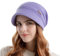 Gajaous Damen Winter Gefütterte Basken mütze Mütze Strick Ballon mütze Warm Slouchy Mütze mit Visier