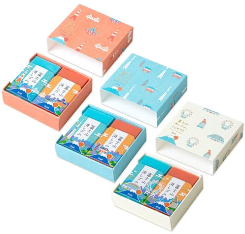 Plus Air in Fuji ER-100AIF-2P 36-599 x 3 Radiergummi, TOKYO (Version 23–24), kleine Box, 3-farbiges Set, 6 Stück