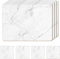 AAMEN Heat Resistant Cork Marble Placemats For Dining Table Set Of 8, 4 placemats and 4 coasters in the set Marble Design Tables Mats, Waterproof & Easy Clean for Kitchen Table.