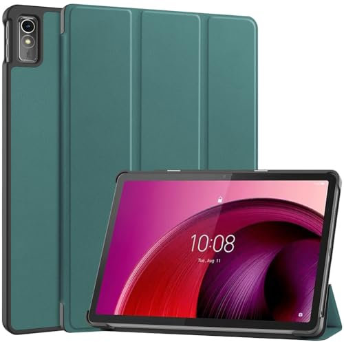 Kepuch Custer Funda para Lenovo Tab M10 5G 10.6 TB360ZU,Slim Smart Cover Fundas Carcasa Case Protectora de PU-Cuero - Verde