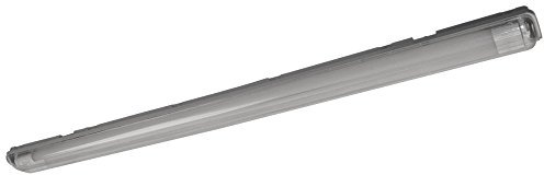 V-TAC Wannenleuchte Feuchtraumleuchte Deckenlampe Deckenleuchte Keller, weiß IP65 Strahlwasserfest, 2x LED 18 Watt 1700 Lumen kaltweiß, LxBxH 127,6x6,9x5,8 cm